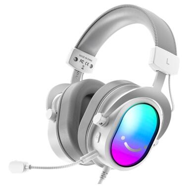 Наушники Fifine H16 7.1 RGB White (H16W) фото №1