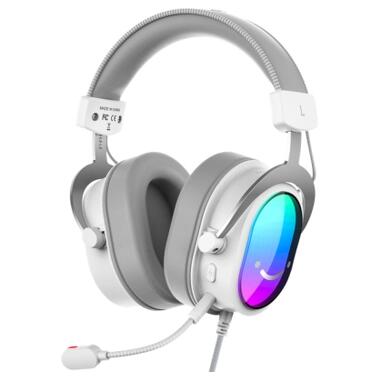 Наушники Fifine H16 7.1 RGB White (H16W) фото №3