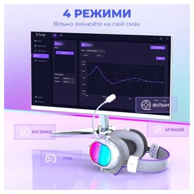 Наушники Fifine H16 7.1 RGB White (H16W) фото №11