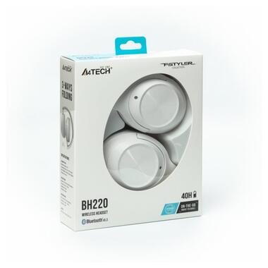 Bluetooth-гарнітура A4Tech Fstyler BH220 White фото №8