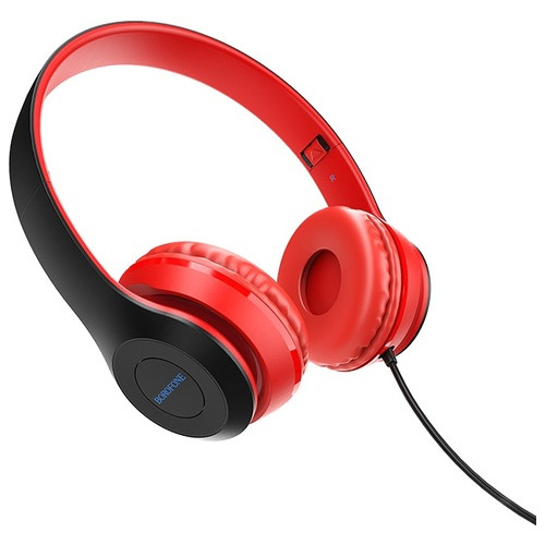 Бездротові навушники Borofone BO5 Star sound 3.5мм (mini-Jack) Red (BO5R) фото №1