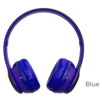 Бездротові навушники Borofone BO4 Charming rhyme 3.5мм (mini-Jack) Blue (BO4U) фото №1