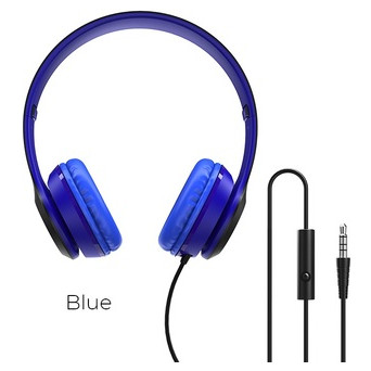 Бездротові навушники Borofone BO5 Star sound 3.5мм (mini-Jack) Blue (BO5U) фото №2
