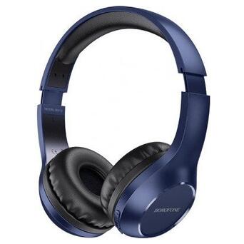 Навушники Borofone BO12 Power Bluetooth Blue (BO12U) фото №1