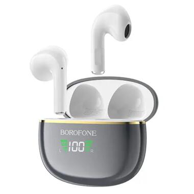 Бездротові навушники Borofone BW30 Bluetooth 5.3 Metal Gray (BW30BMG) фото №1