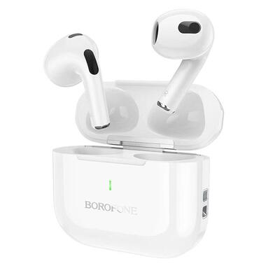 Бездротові TWS навушники BoroFone BW58 White фото №1