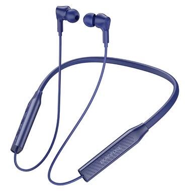 Bluetooth навушники Borofone BE59 Rhythm neckband Blue фото №1