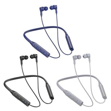 Bluetooth навушники Borofone BE59 Rhythm neckband Blue фото №4