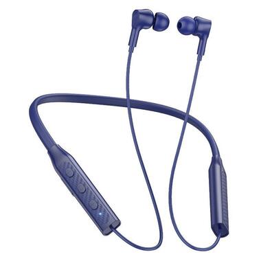 Bluetooth навушники Borofone BE59 Rhythm neckband Blue фото №1