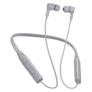 Bluetooth навушники Borofone BE59 Rhythm neckband Gray фото №1