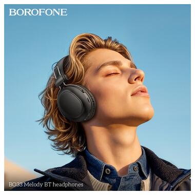 Наушники Borofone Melody BT headphones BO33 Black фото №5