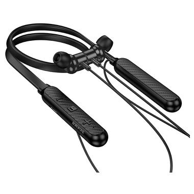 Беспроводные спортивные наушники BOROFONE BE72 Sun neck hanging BT earphones Black (6941991124518) фото №7