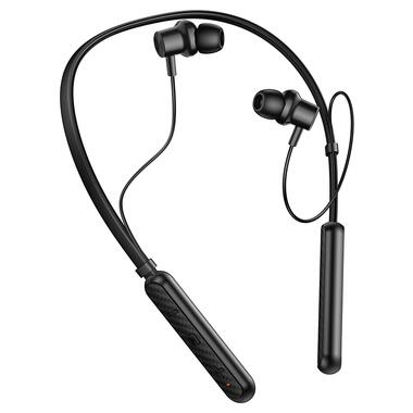 Беспроводные спортивные наушники BOROFONE BE72 Sun neck hanging BT earphones Black (6941991124518) фото №5