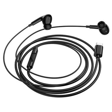 Наушники проводные BOROFONE BM100 Pro (Type-C) Black (6941991121777) фото №3