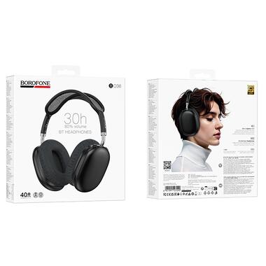 Беспроводные накладные наушники BOROFONE BO36 Tone BT headphones Black (6941991127090) фото №2