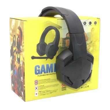 Дротові ігрові навушники CYBERPUNK G006 Pro з мікрофоном Чорні (48998) фото №4