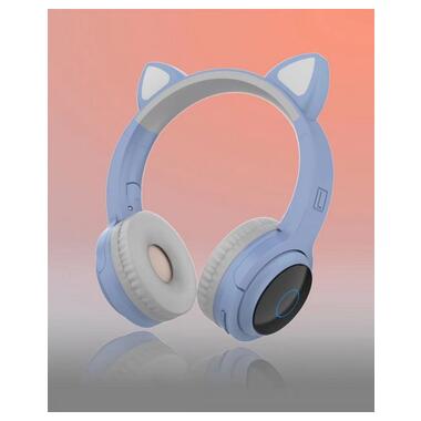 Навушники Ailink Cat Ears колір блакитний фото №4