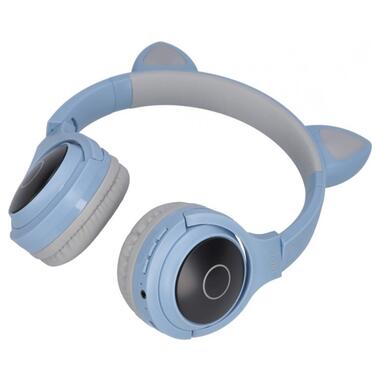 Навушники Ailink Cat Ears колір блакитний фото №1