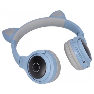 Навушники Ailink Cat Ears колір блакитний фото №3