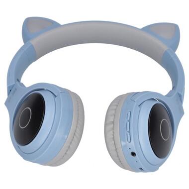Навушники Ailink Cat Ears колір блакитний фото №2