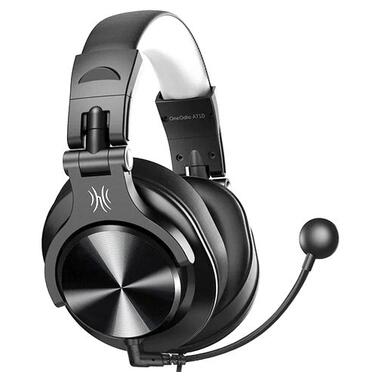 Навушники провідні OneOdio Fusion A71D, ігрова гарнітура, чорно-білі фото №2
