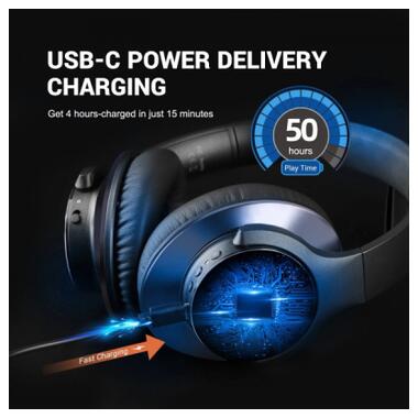 Наушники OneOdio A10 Bluetooth 3,5мм Black (A10 Black) фото №7