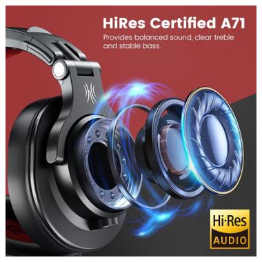 Наушники OneOdio A71 3,5мм/6,35мм Black/Red (A71 Red) фото №5