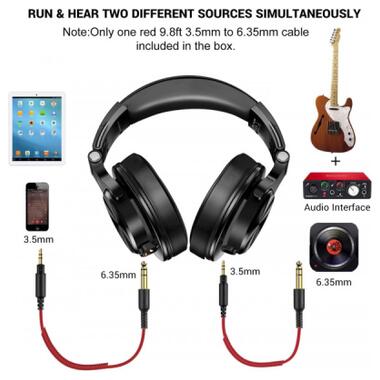 Наушники OneOdio A71M 3,5мм/6,35мм Black (A71M Black) фото №2