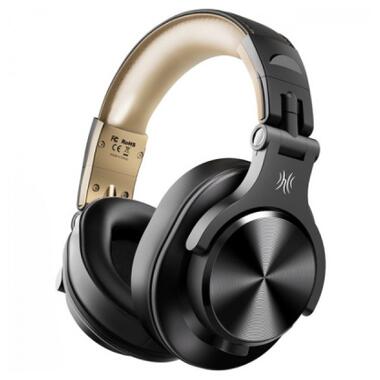 Наушники OneOdio Fusion A70 Bluetooth+3,5мм/6,35мм Black/Gold (A70 Black Gold) фото №1