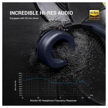 Наушники OneOdio Monitor 60 3,5мм/6,35мм Misty Blue (Monitor 60 Misty Blue) фото №8