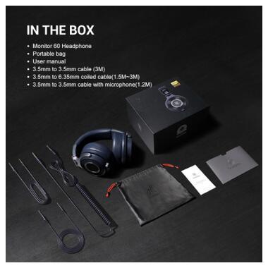 Наушники OneOdio Monitor 60 3,5мм/6,35мм Misty Blue (Monitor 60 Misty Blue) фото №3