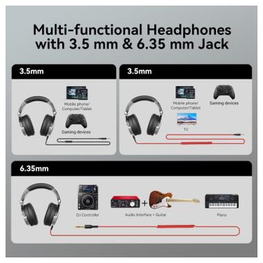 Наушники OneOdio Pro 10 3,5мм/6,35мм Black (Pro 10 Black) фото №5