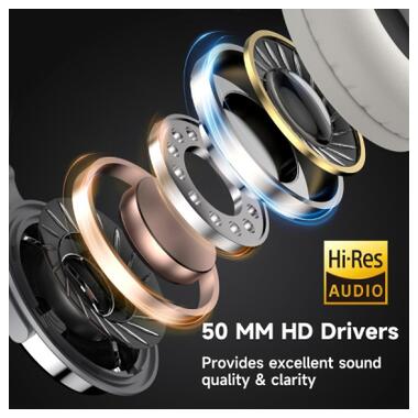 Наушники OneOdio Pro 10 3,5мм/6,35мм Silver (Pro 10 Silver) фото №6