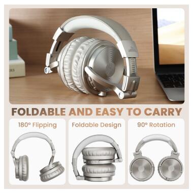 Наушники OneOdio Studio Pro C Bluetooth+3,5мм Silver (Pro C Silver) фото №6