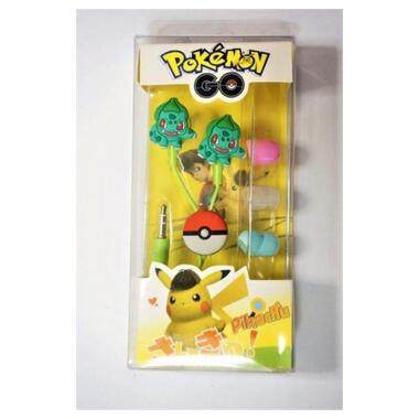 Навушники Optima Mp3 Pokemon Go Bulbasaur Green  3,5 мм фото №1