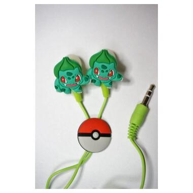 Навушники Optima Mp3 Pokemon Go Bulbasaur Green  3,5 мм фото №2