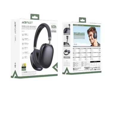 Беспроводные накладные наушники ACEFAST H13 Wireless Headset Black (6974316285878) фото №2