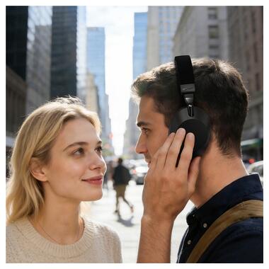 Беспроводные накладные наушники ACEFAST H14 hybrid ANC wireless headset Black (6974316286264) фото №8