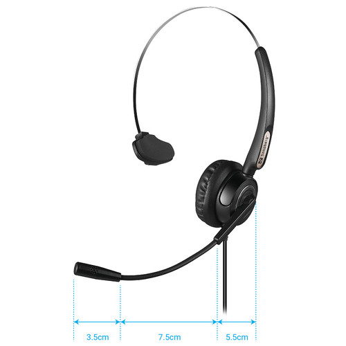 Навушники з мікрофоном Sandberg USB Office Headset Pro Mono (126-14) фото №4