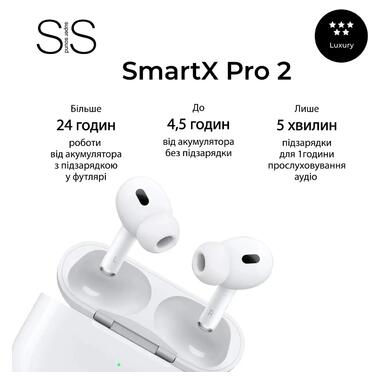 Навушники бездротові SmartX Pro 2 Luxury Bluetooth люкс якість AAA (SAP2L) фото №4