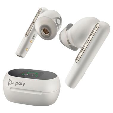 Навушники з мікрофоном Poly TWS Voyager Free 60+ Earbuds + BT700C + TSCHC White (7Y8G6AA) фото №1