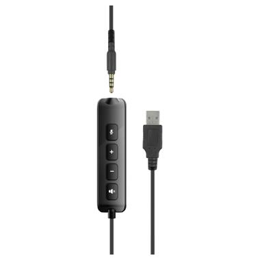 Навушники Speedlink METIS USB Stereo Headset 3.5mm Jack with USB Soundcard Black (SL-870007-BK) фото №4