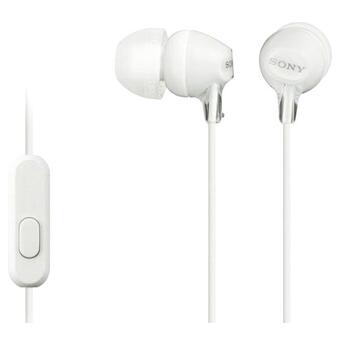 Навушники Sony MDR-EX15AP Mic White фото №1