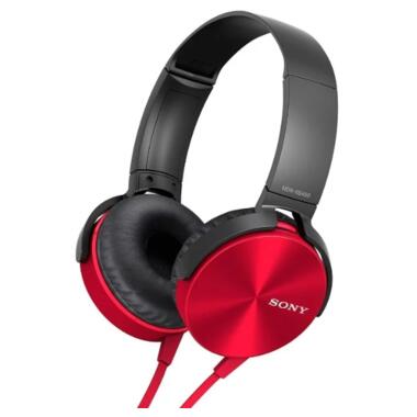 Навушники Sony MDR-XB450AP Red фото №1