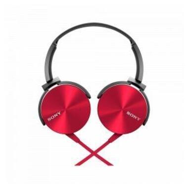 Навушники Sony MDR-XB450AP Red фото №2