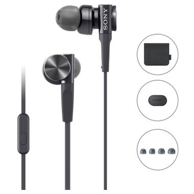 Навушники з мікрофоном Sony MDR-XB75AP Black фото №5