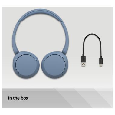 Навушники On-ear Sony WH-CH520 BT 5.2 SBC AAC Wireless Mic Синій (WHCH520L.CE7) фото №6