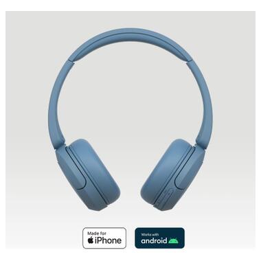 Навушники On-ear Sony WH-CH520 BT 5.2 SBC AAC Wireless Mic Синій (WHCH520L.CE7) фото №7