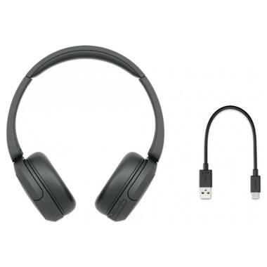 Навушники On-ear Sony WH-CH520 BT 5.2 SBC AAC Wireless Mic Чорний (WHCH520B.CE7) фото №7