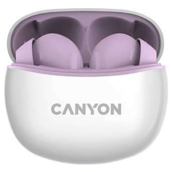 Навушники Canyon TWS-5 Purple (CNS-TWS5PU) фото №1